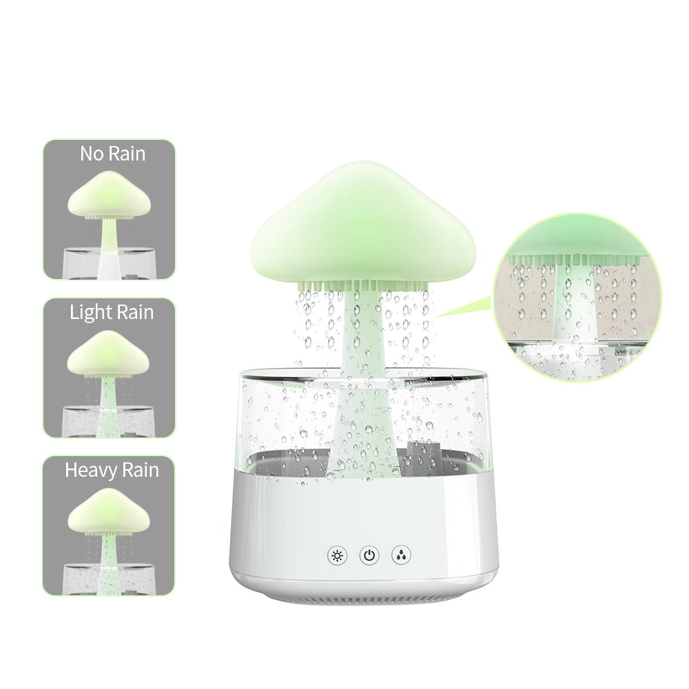 Rain Cloud Humidifier Rain Drip Aromatherapy Essential Oil Air Diffuser 450ml 7 Colours Mushroom Humidifier
