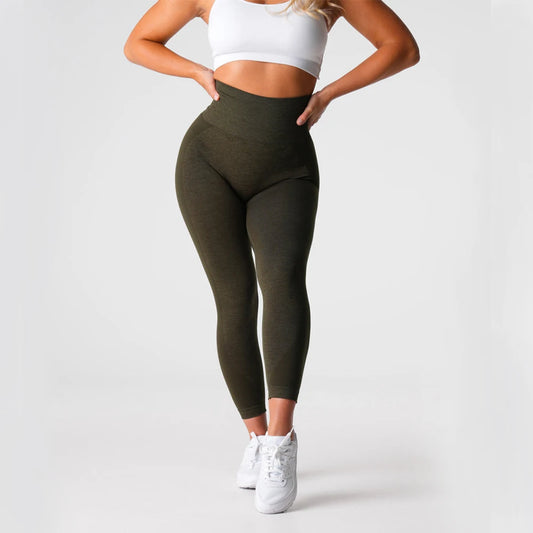 Seamless Leggings Olive Pants For Workout