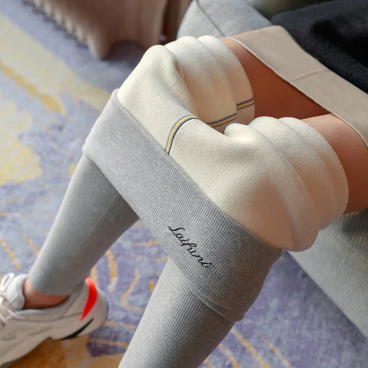 Thickened Cashmere Leggings  Cotton-Padded
