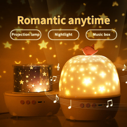 Projection Lamp 6 Kinds Bluetooth Sound Lamp LED Night Lamp Indoor Atmosphere Lamp Birthday Gift